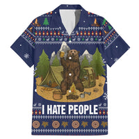 Camping I Hate People Christmas Family Matching Mermaid Dress and Hawaiian Shirt Xmas Holiday Patterns - Wonder Print Shop