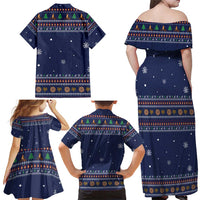 Camping I Hate People Christmas Family Matching Off Shoulder Maxi Dress and Hawaiian Shirt Xmas Holiday Patterns - Wonder Print Shop
