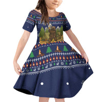 Camping I Hate People Christmas Family Matching Off Shoulder Short Dress and Hawaiian Shirt Xmas Holiday Patterns - Wonder Print Shop