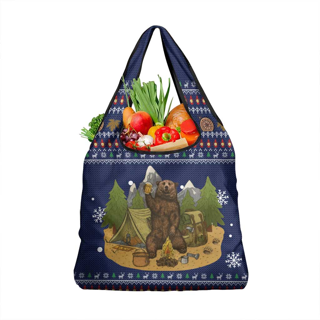 Camping I Hate People Christmas Grocery Bag Xmas Holiday Patterns - Wonder Print Shop