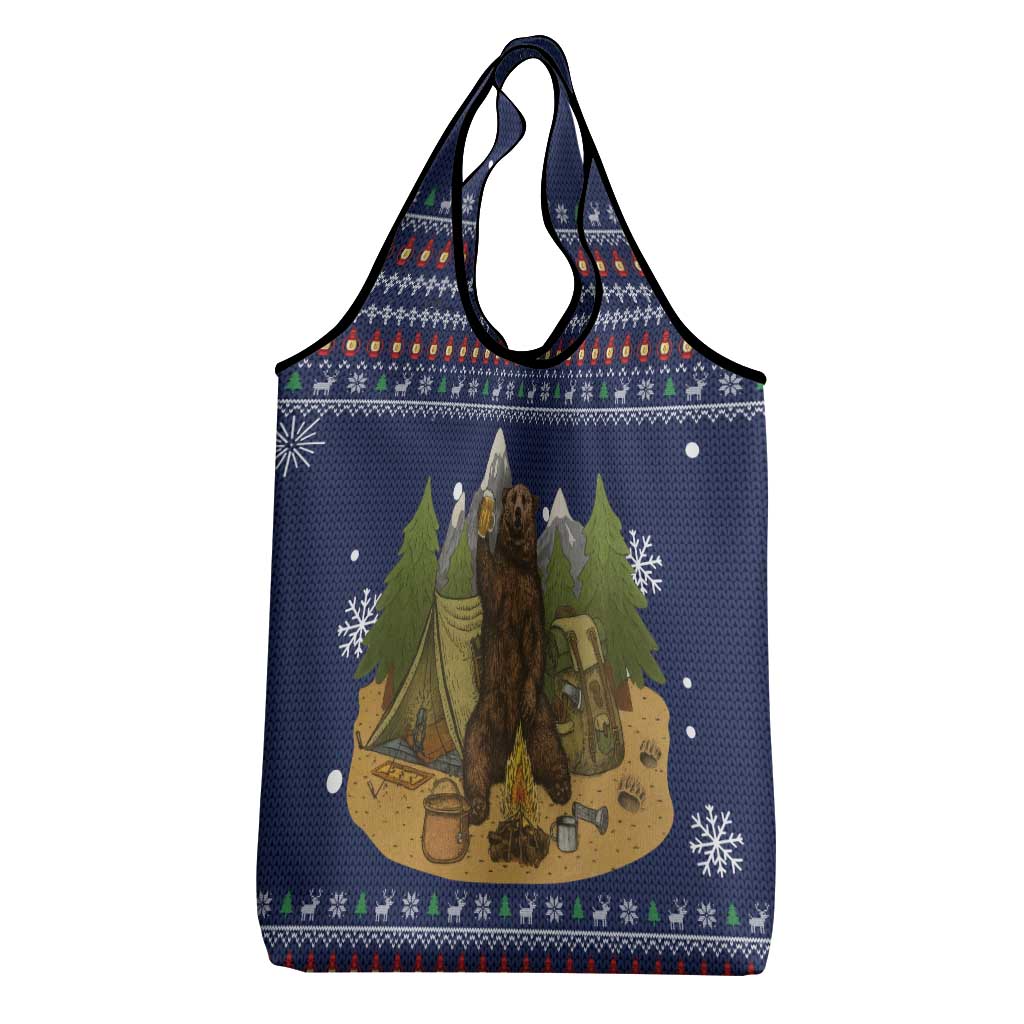 Camping I Hate People Christmas Grocery Bag Xmas Holiday Patterns - Wonder Print Shop