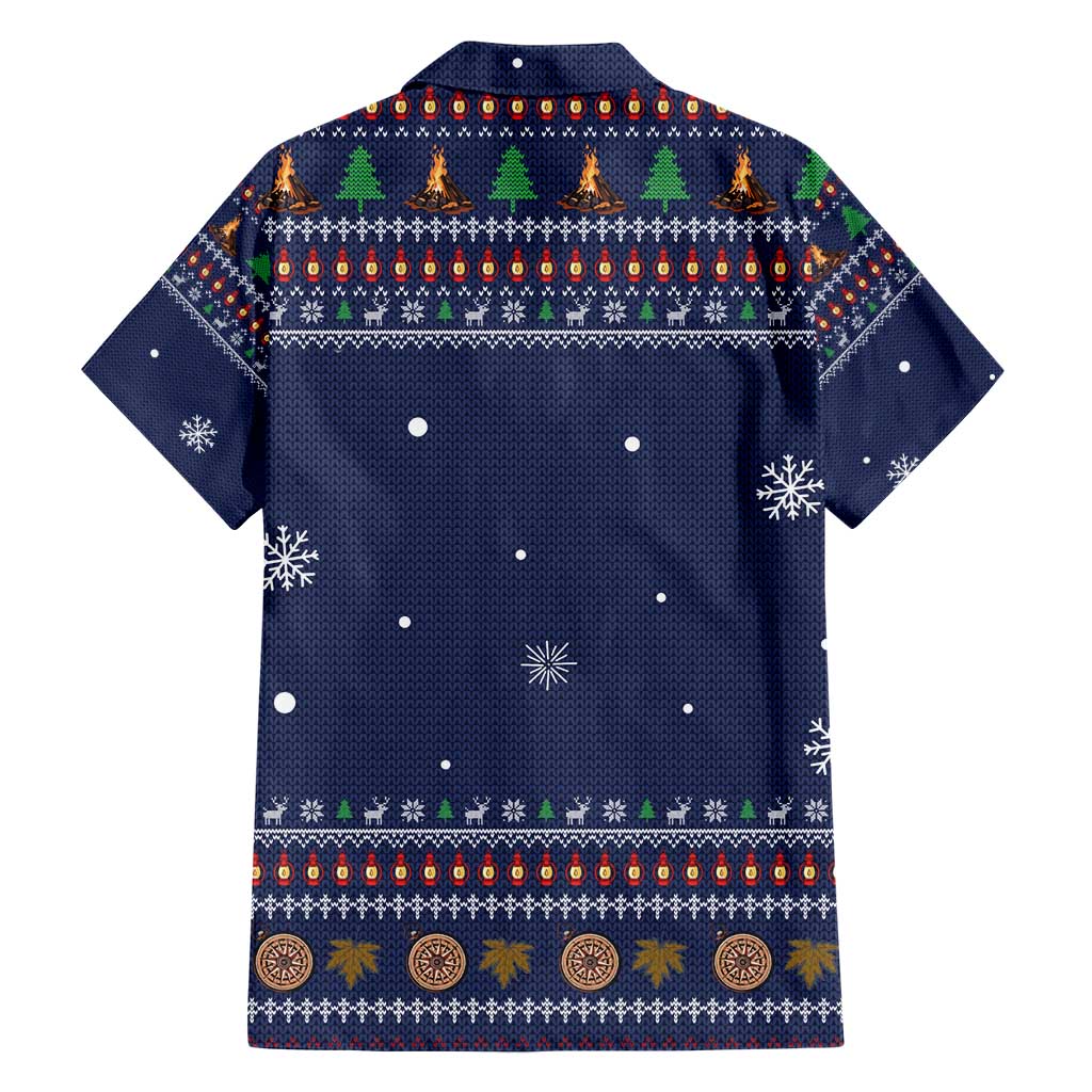 Camping I Hate People Christmas Hawaiian Shirt Xmas Holiday Patterns - Wonder Print Shop