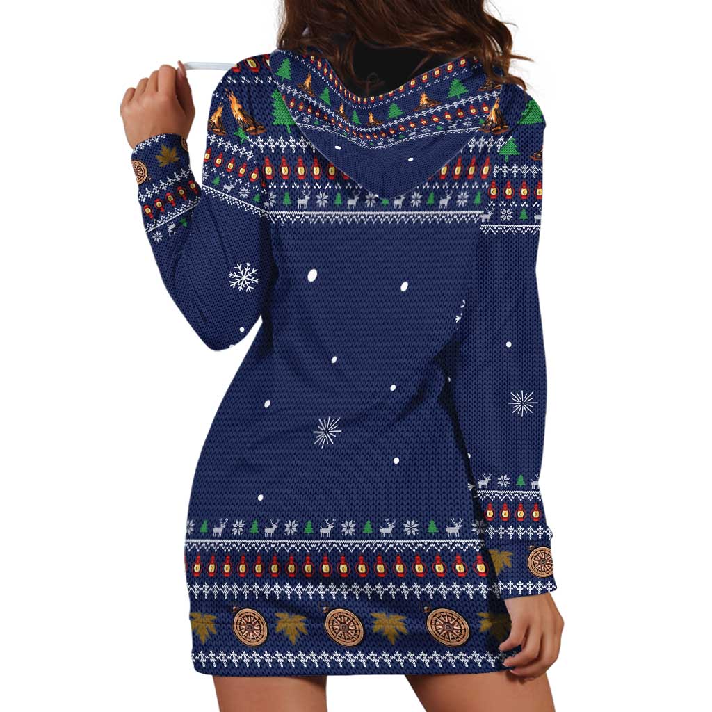Camping I Hate People Christmas Hoodie Dress Xmas Holiday Patterns - Wonder Print Shop