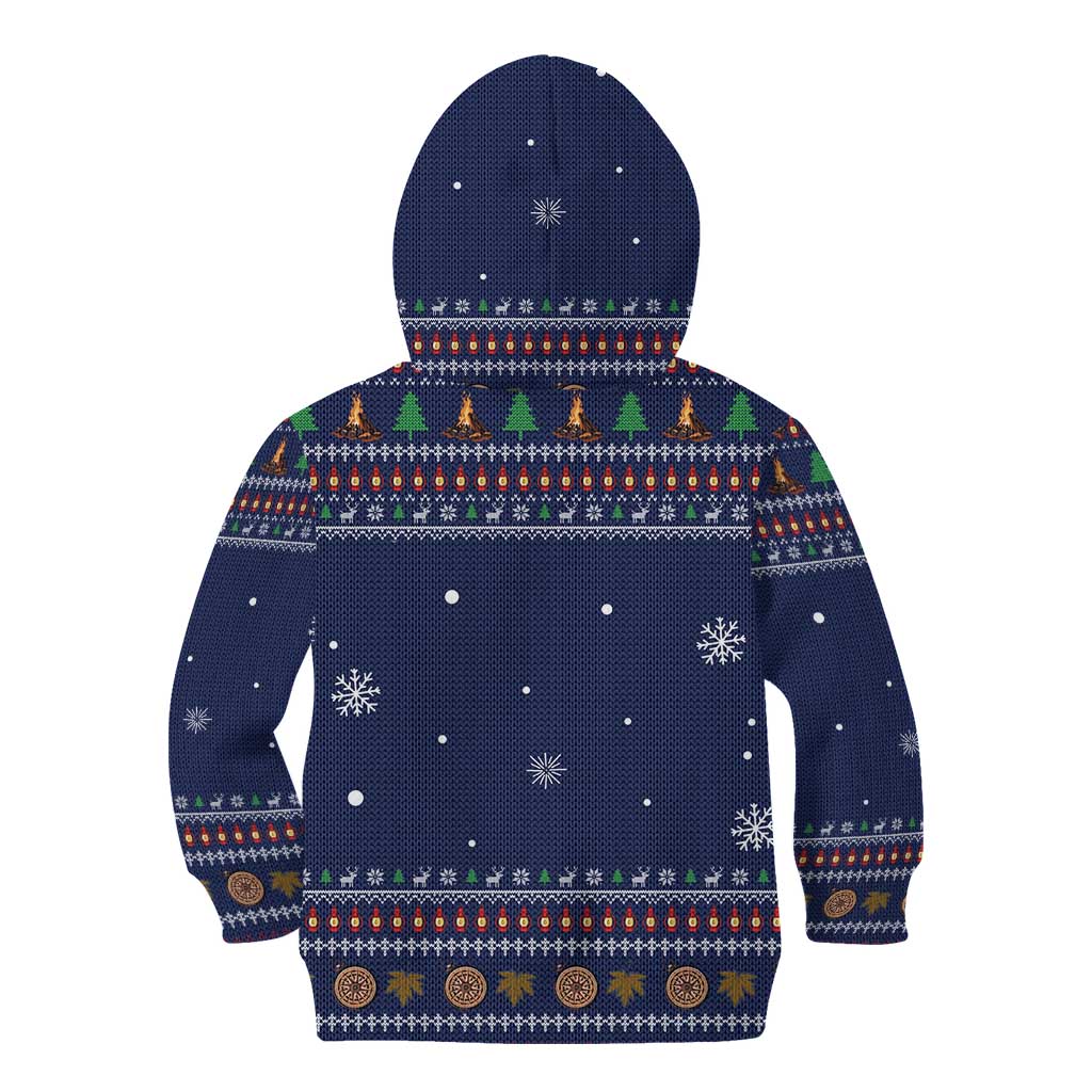 Camping I Hate People Christmas Kid Hoodie Xmas Holiday Patterns - Wonder Print Shop