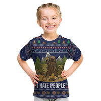 Camping I Hate People Christmas Kid T Shirt Xmas Holiday Patterns - Wonder Print Shop