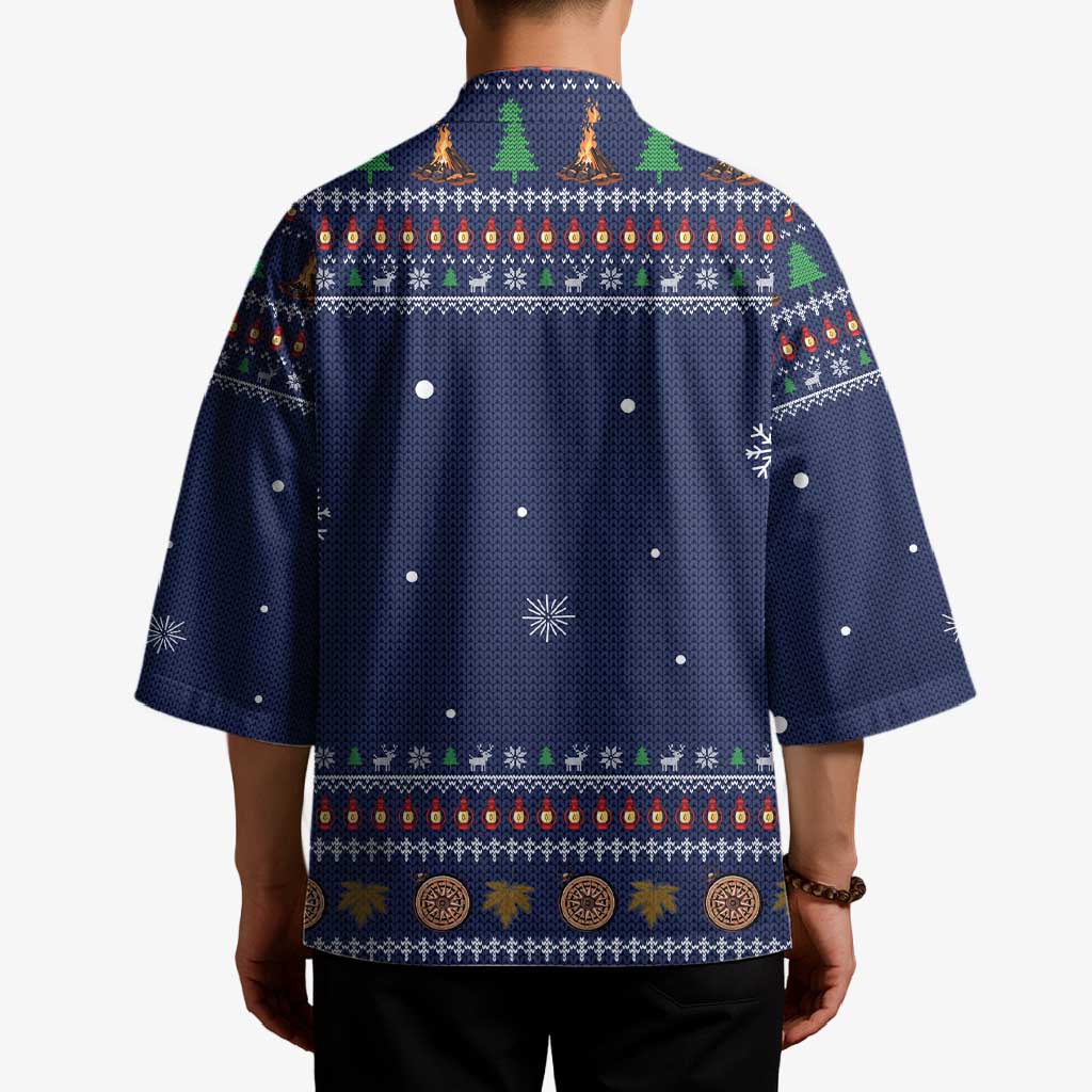 Camping I Hate People Christmas Kimono Xmas Holiday Patterns - Wonder Print Shop