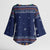 Camping I Hate People Christmas Kimono Sleeve Blouse Xmas Holiday Patterns - Wonder Print Shop