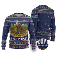 Camping I Hate People Christmas Ugly Christmas Sweater Xmas Holiday Patterns - Wonder Print Shop