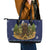 Camping I Hate People Christmas Leather Tote Bag Xmas Holiday Patterns - Wonder Print Shop
