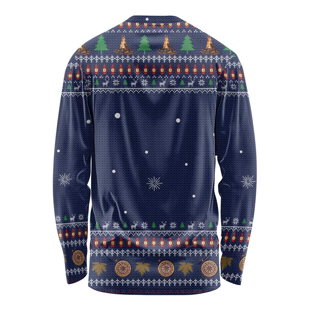 Camping I Hate People Christmas Long Sleeve Shirt Xmas Holiday Patterns - Wonder Print Shop
