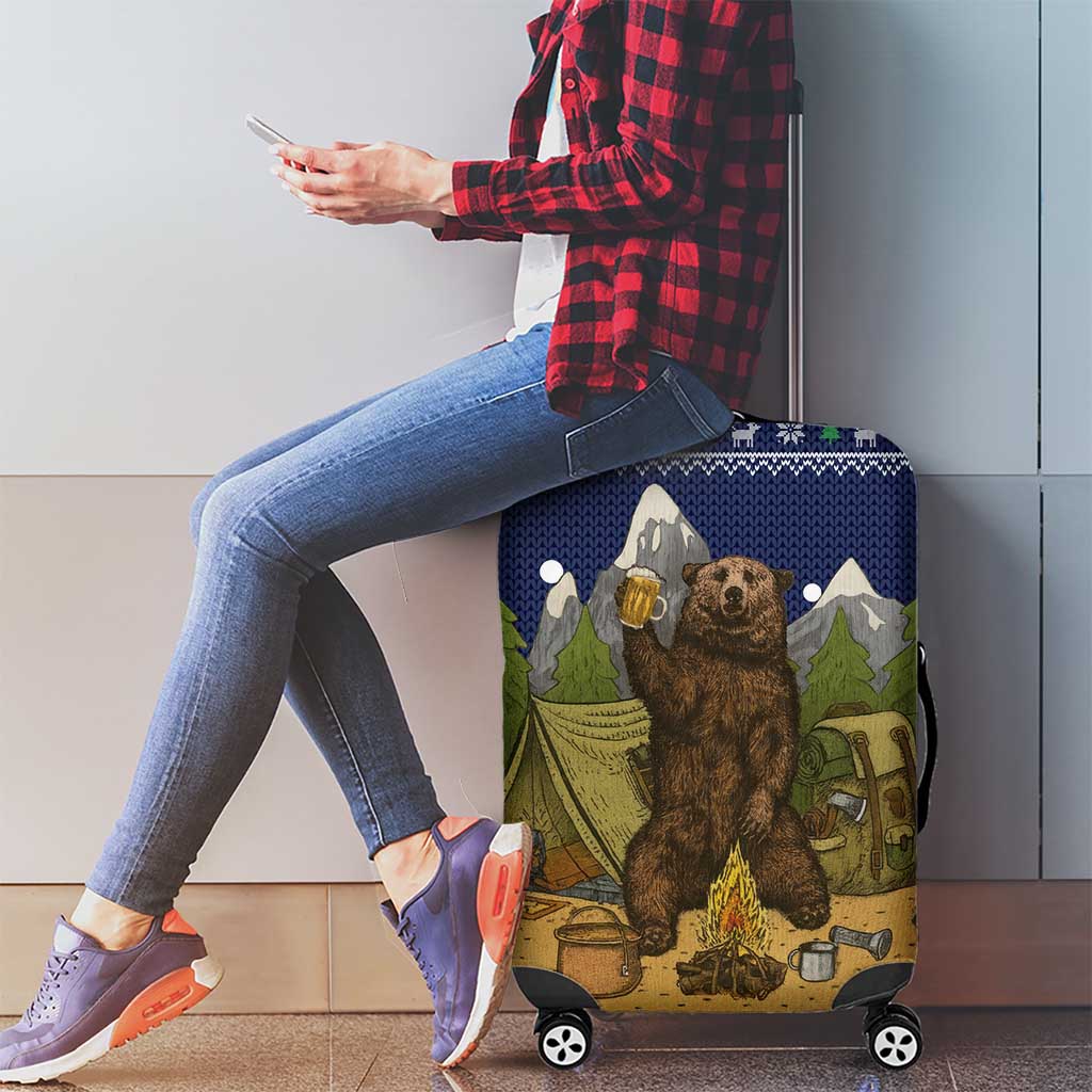 Camping I Hate People Christmas Luggage Cover Xmas Holiday Patterns - Wonder Print Shop