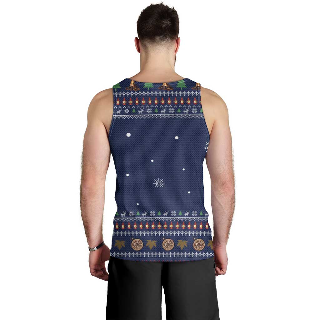 Camping I Hate People Christmas Men Tank Top Xmas Holiday Patterns - Wonder Print Shop
