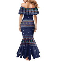 Camping I Hate People Christmas Mermaid Dress Xmas Holiday Patterns - Wonder Print Shop