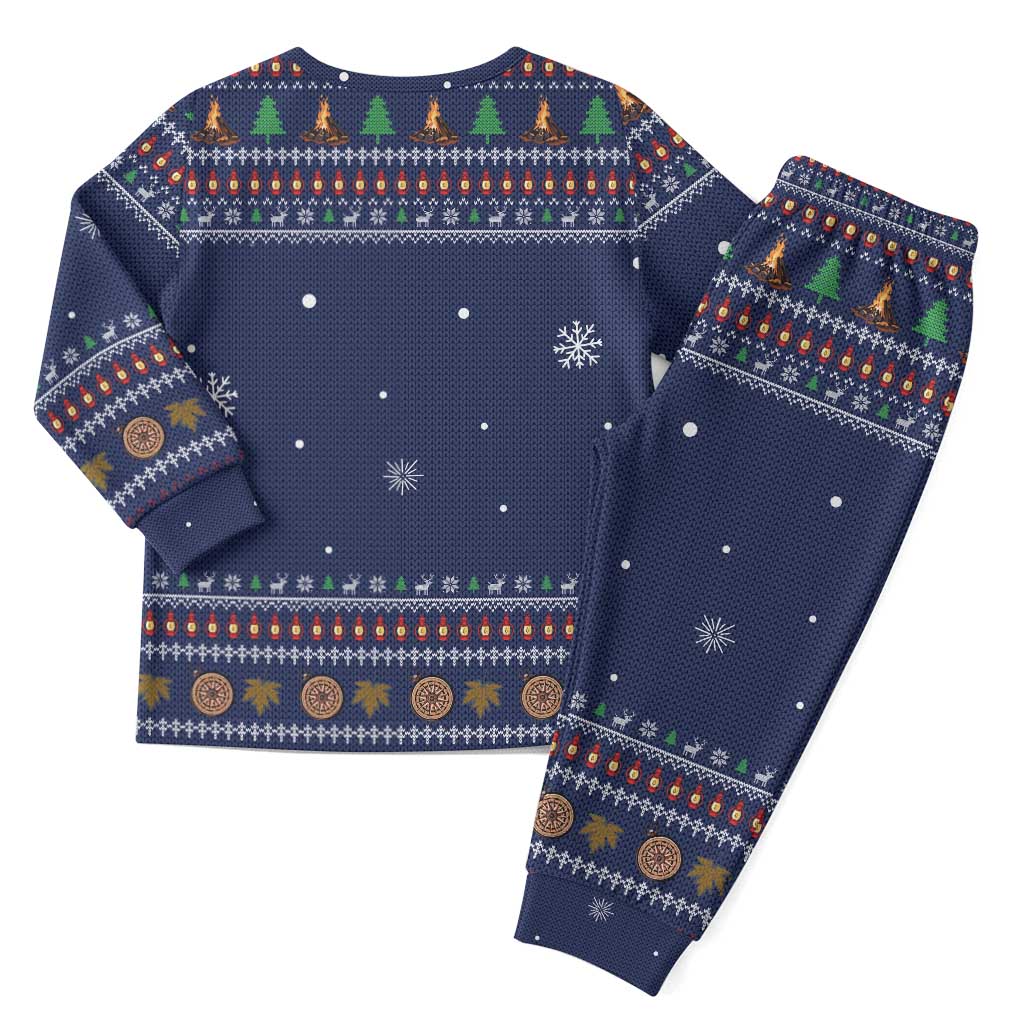 Camping I Hate People Christmas Pajama Set Xmas Holiday Patterns - Wonder Print Shop