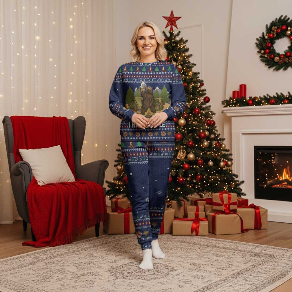 Camping I Hate People Christmas Pajama Set Xmas Holiday Patterns - Wonder Print Shop