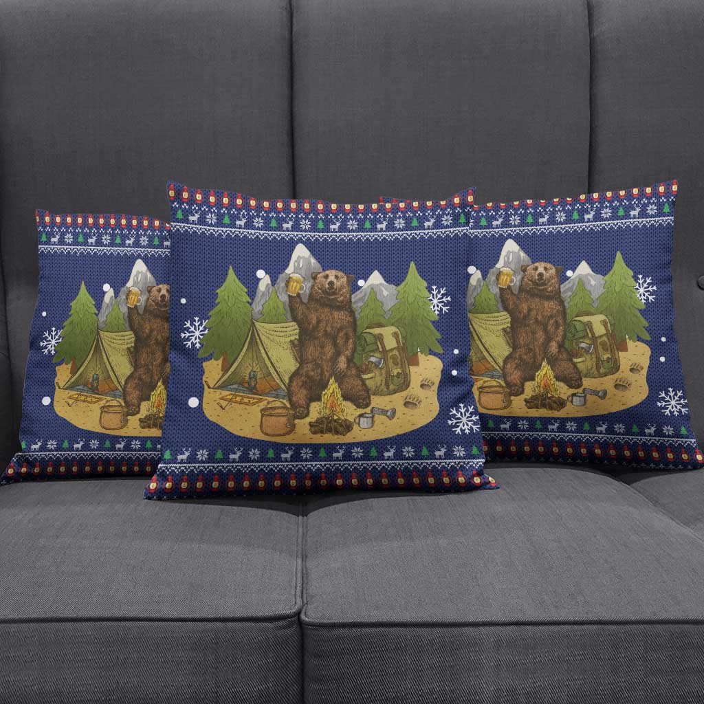 Camping I Hate People Christmas Pillow Cover Xmas Holiday Patterns - Wonder Print Shop
