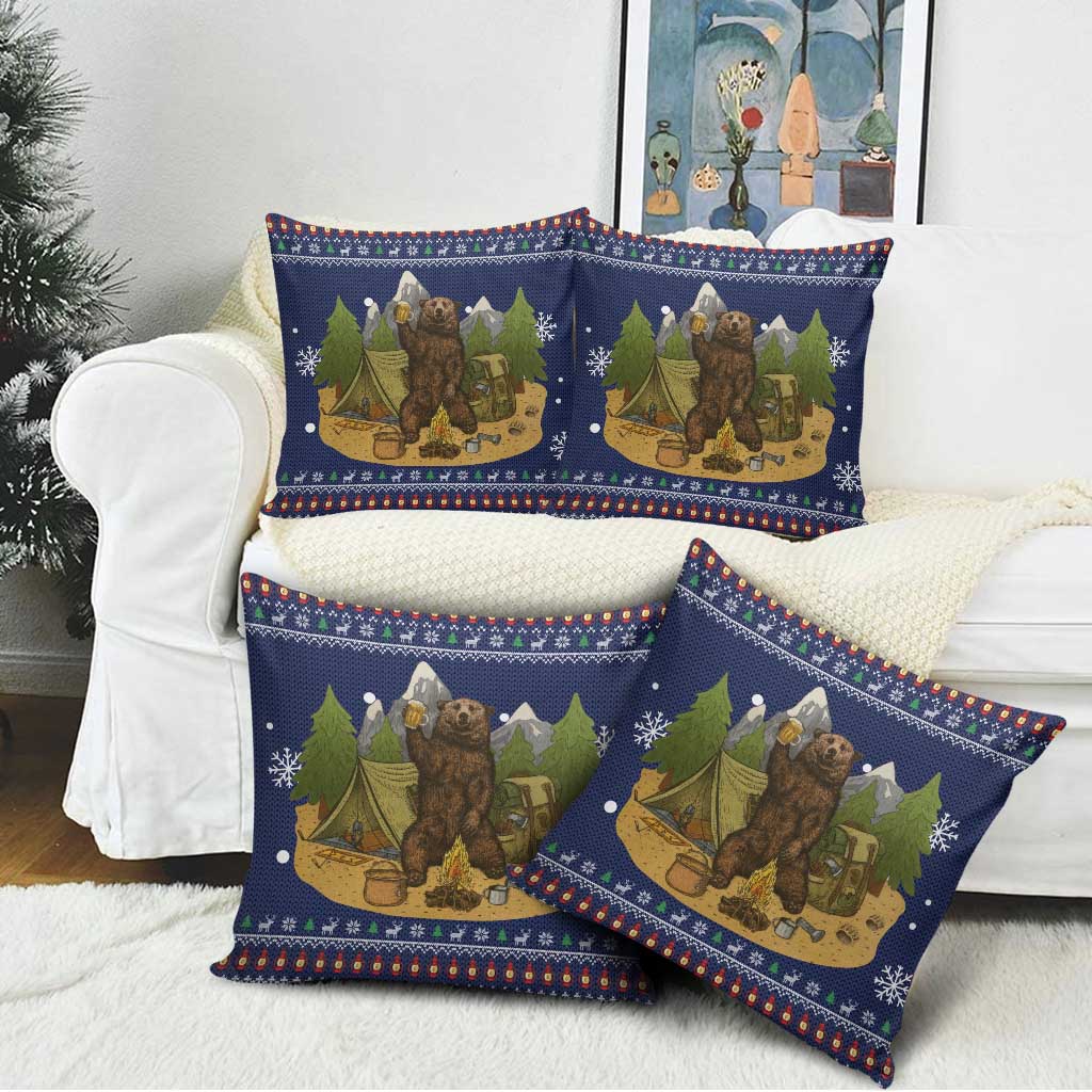 Camping I Hate People Christmas Pillow Cover Xmas Holiday Patterns - Wonder Print Shop