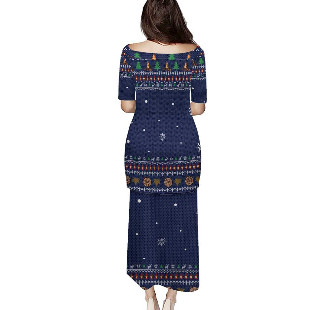 Camping I Hate People Christmas Puletasi Xmas Holiday Patterns - Wonder Print Shop