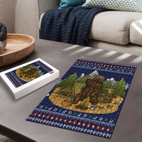 Camping I Hate People Christmas Puzzle Xmas Holiday Patterns - Wonder Print Shop