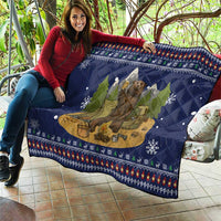 Camping I Hate People Christmas Quilt Xmas Holiday Patterns - Wonder Print Shop