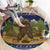 Camping I Hate People Christmas Round Carpet Xmas Holiday Patterns - Wonder Print Shop