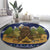 Camping I Hate People Christmas Round Carpet Xmas Holiday Patterns - Wonder Print Shop