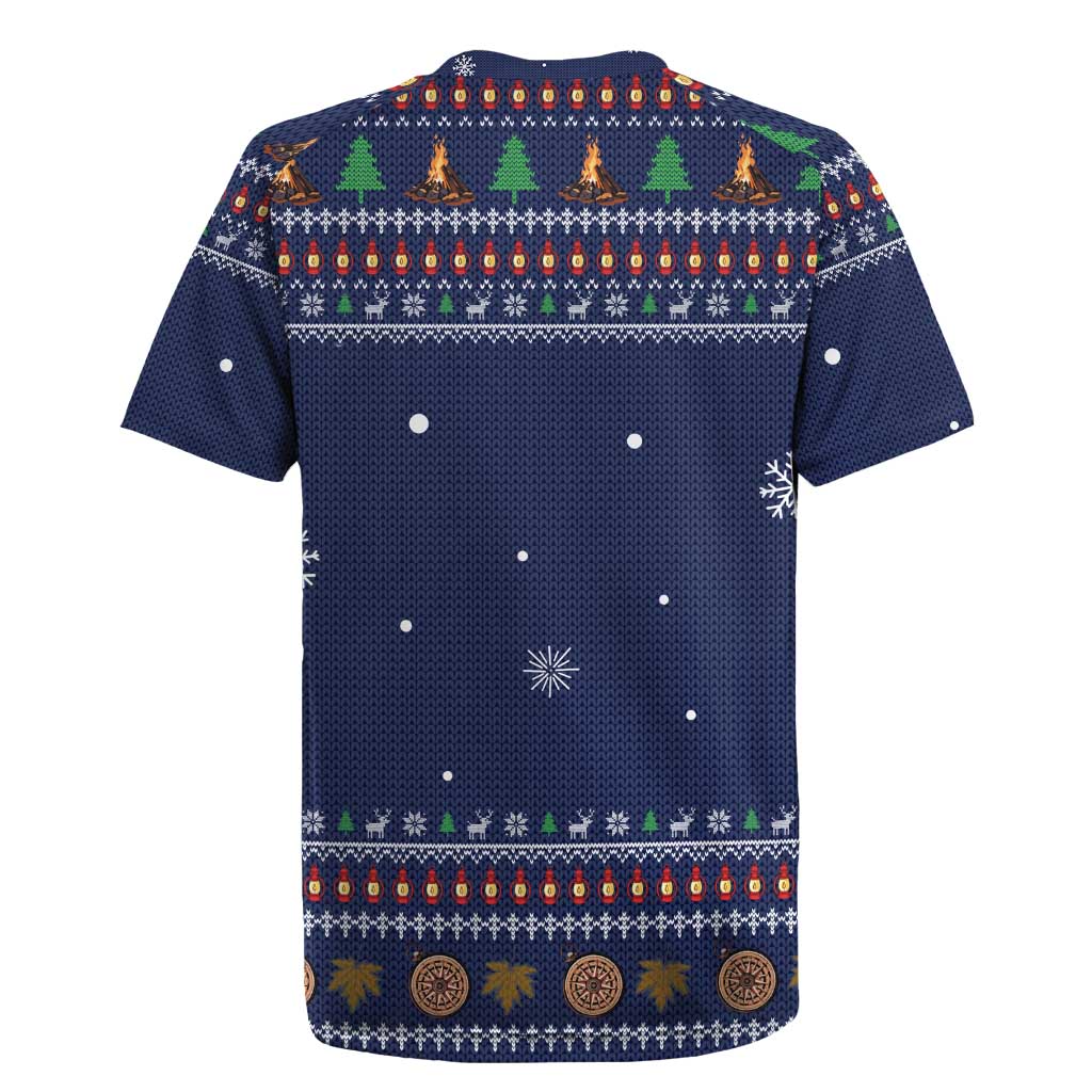 Camping I Hate People Christmas Rugby Jersey Xmas Holiday Patterns - Wonder Print Shop