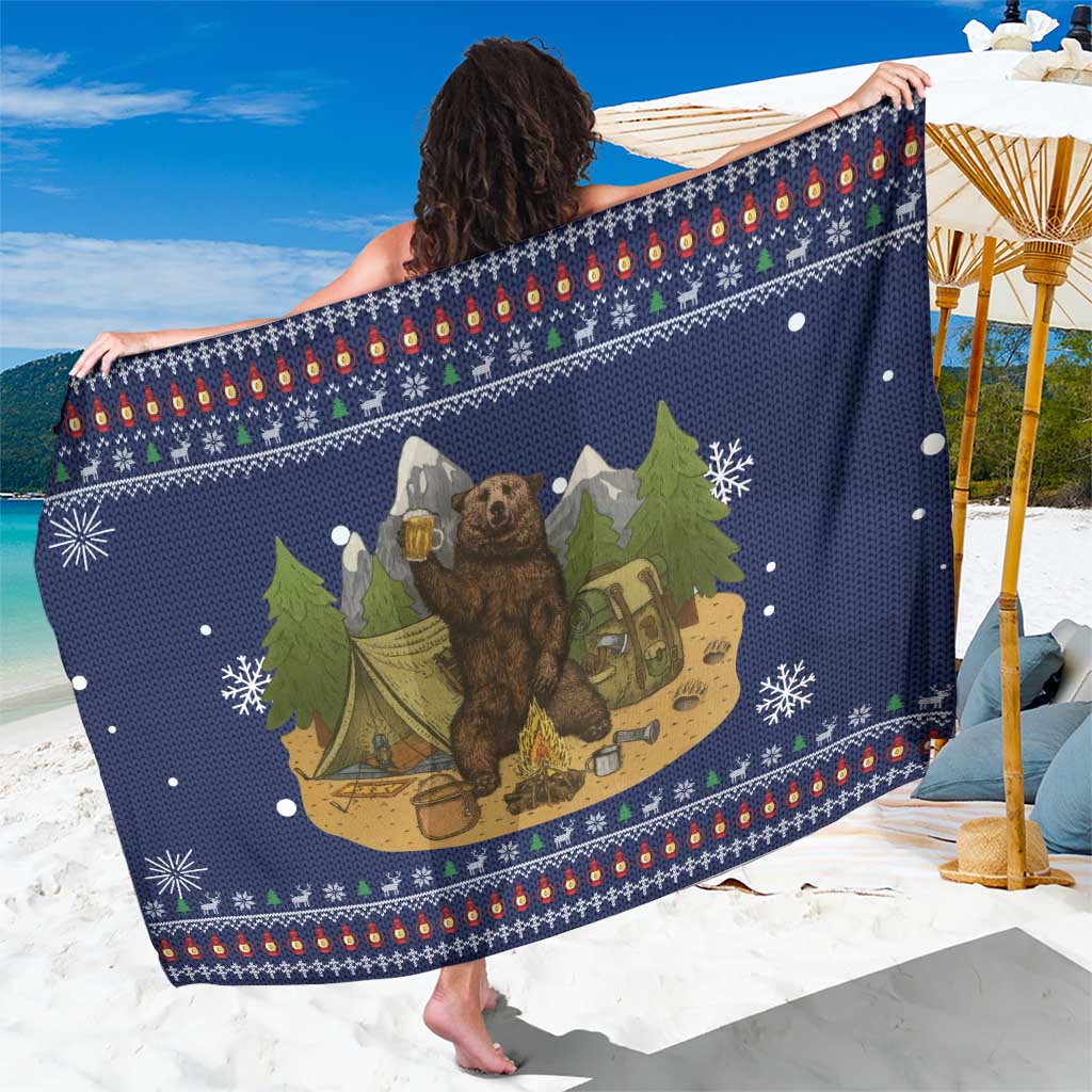 Camping I Hate People Christmas Sarong Xmas Holiday Patterns - Wonder Print Shop