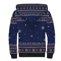 Camping I Hate People Christmas Sherpa Hoodie Xmas Holiday Patterns - Wonder Print Shop