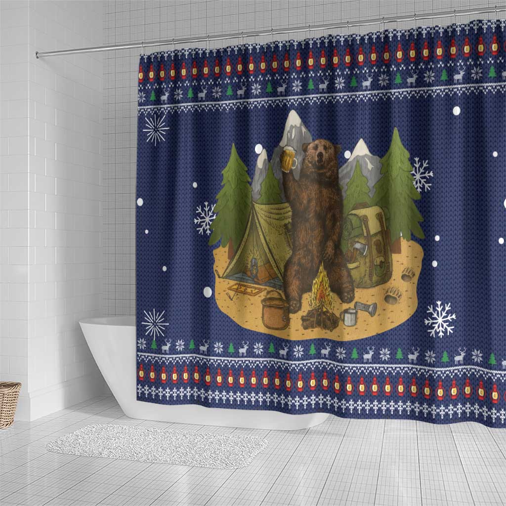 Camping I Hate People Christmas Shower Curtain Xmas Holiday Patterns - Wonder Print Shop