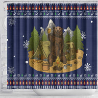 Camping I Hate People Christmas Shower Curtain Xmas Holiday Patterns - Wonder Print Shop