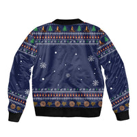 Camping I Hate People Christmas Sleeve Zip Bomber Jacket Xmas Holiday Patterns - Wonder Print Shop