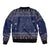 Camping I Hate People Christmas Sleeve Zip Bomber Jacket Xmas Holiday Patterns - Wonder Print Shop
