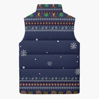 Camping I Hate People Christmas Sleeveless Puffer Jacket Xmas Holiday Patterns - Wonder Print Shop