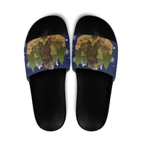 Camping I Hate People Christmas Slide Sandals Xmas Holiday Patterns - Wonder Print Shop