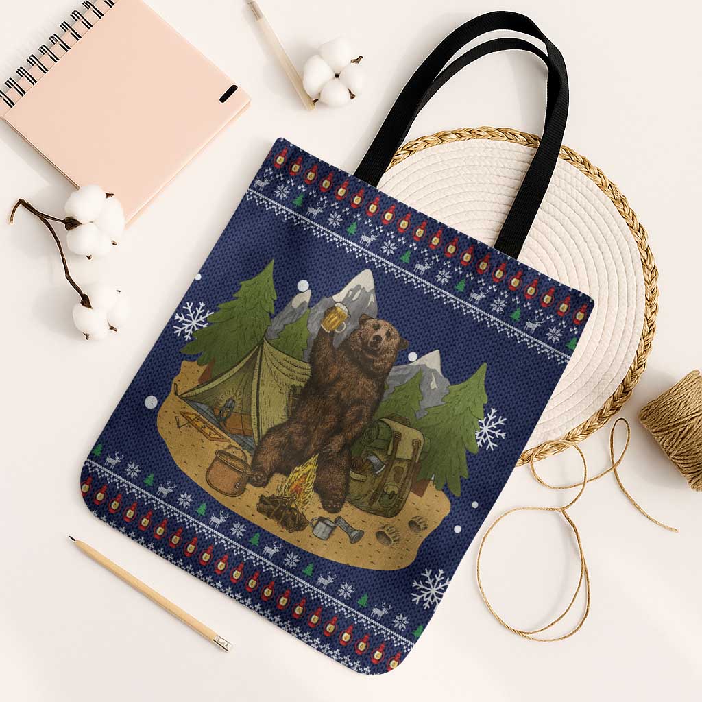 Camping I Hate People Christmas Tote Bag Xmas Holiday Patterns - Wonder Print Shop
