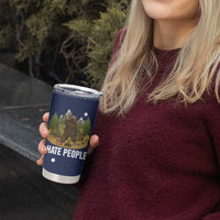 Camping I Hate People Christmas Tumbler Cup Xmas Holiday Patterns - Wonder Print Shop