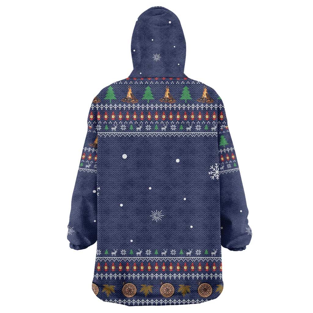 Camping I Hate People Christmas Wearable Blanket Hoodie Xmas Holiday Patterns - Wonder Print Shop