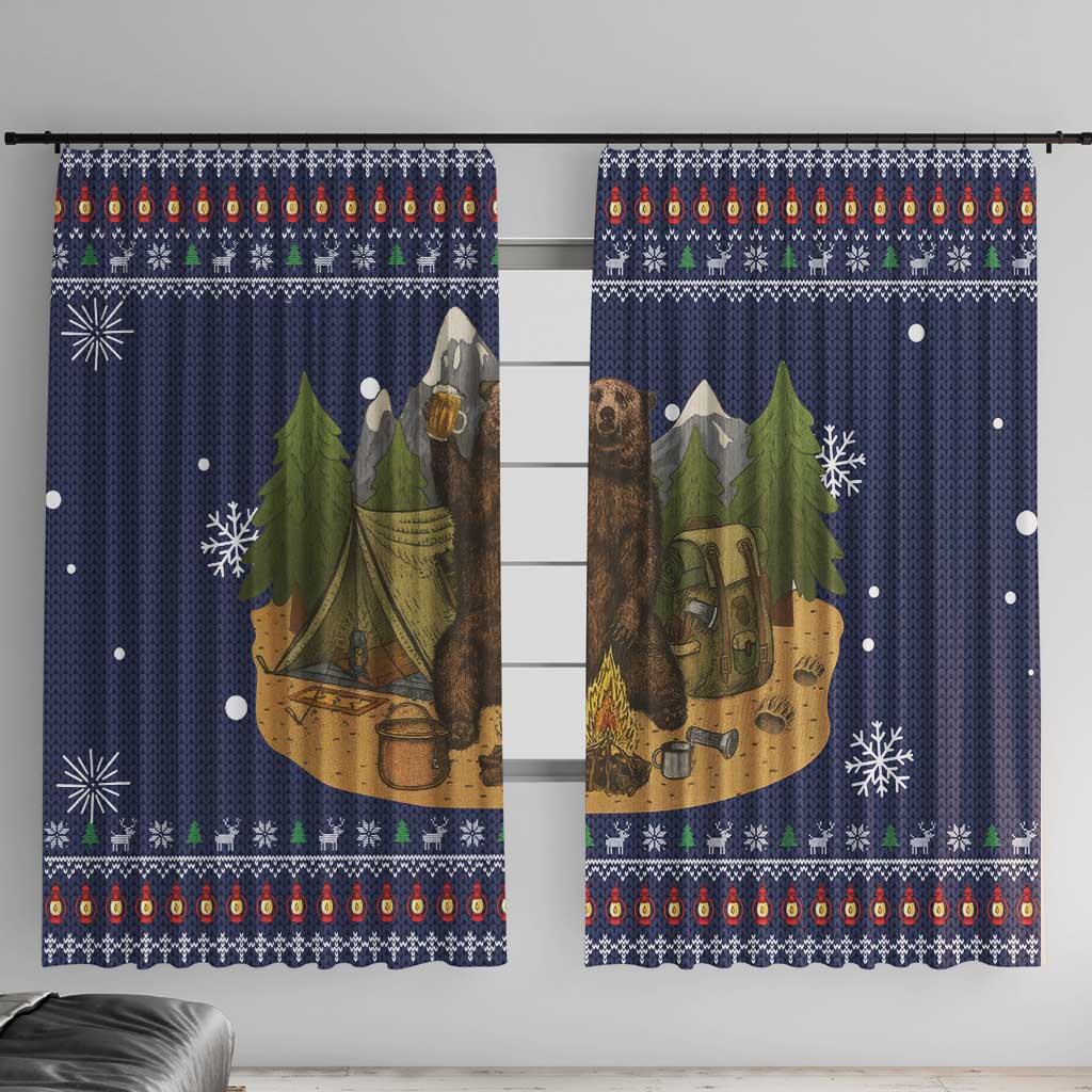 Camping I Hate People Christmas Window Curtain Xmas Holiday Patterns - Wonder Print Shop