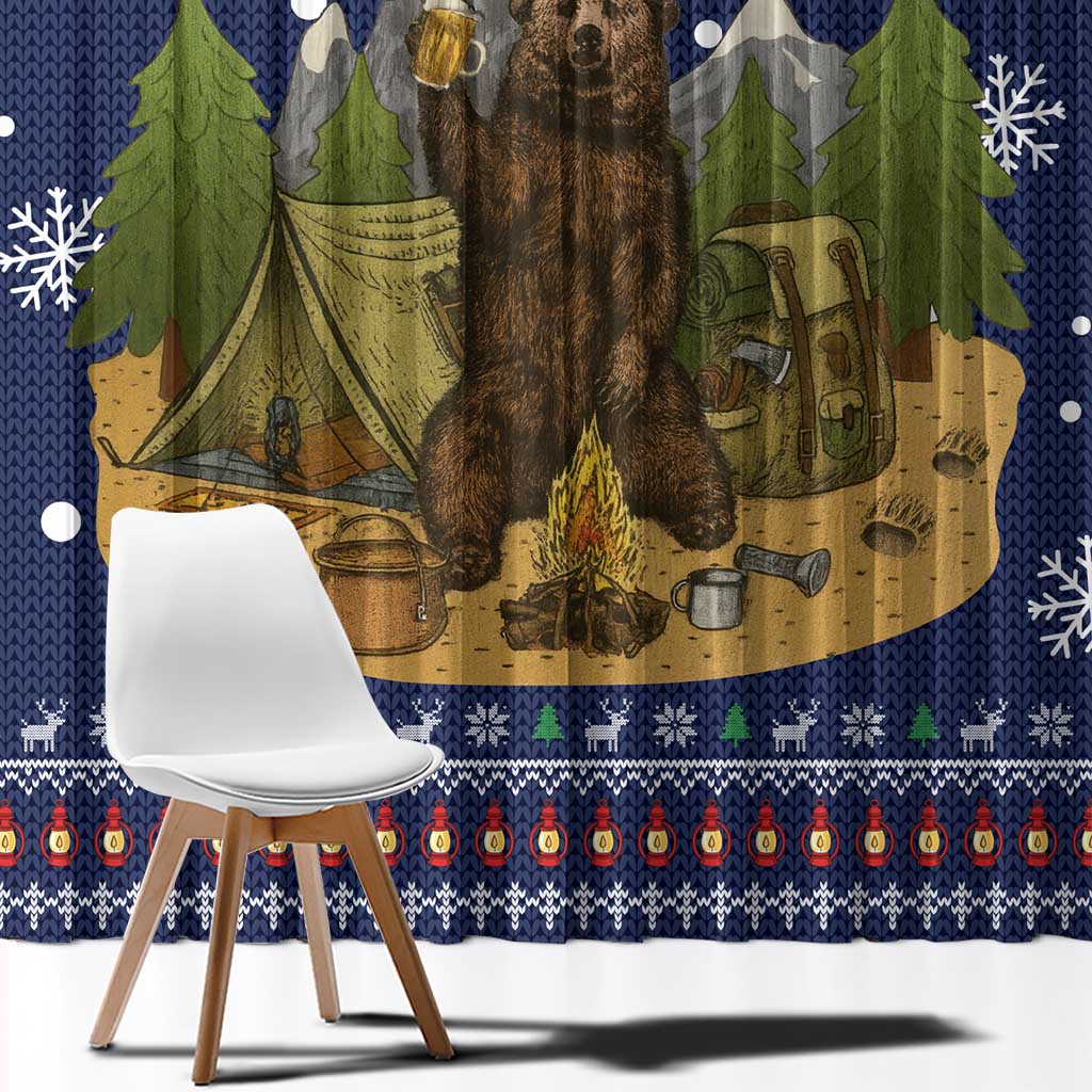 Camping I Hate People Christmas Window Curtain Xmas Holiday Patterns - Wonder Print Shop