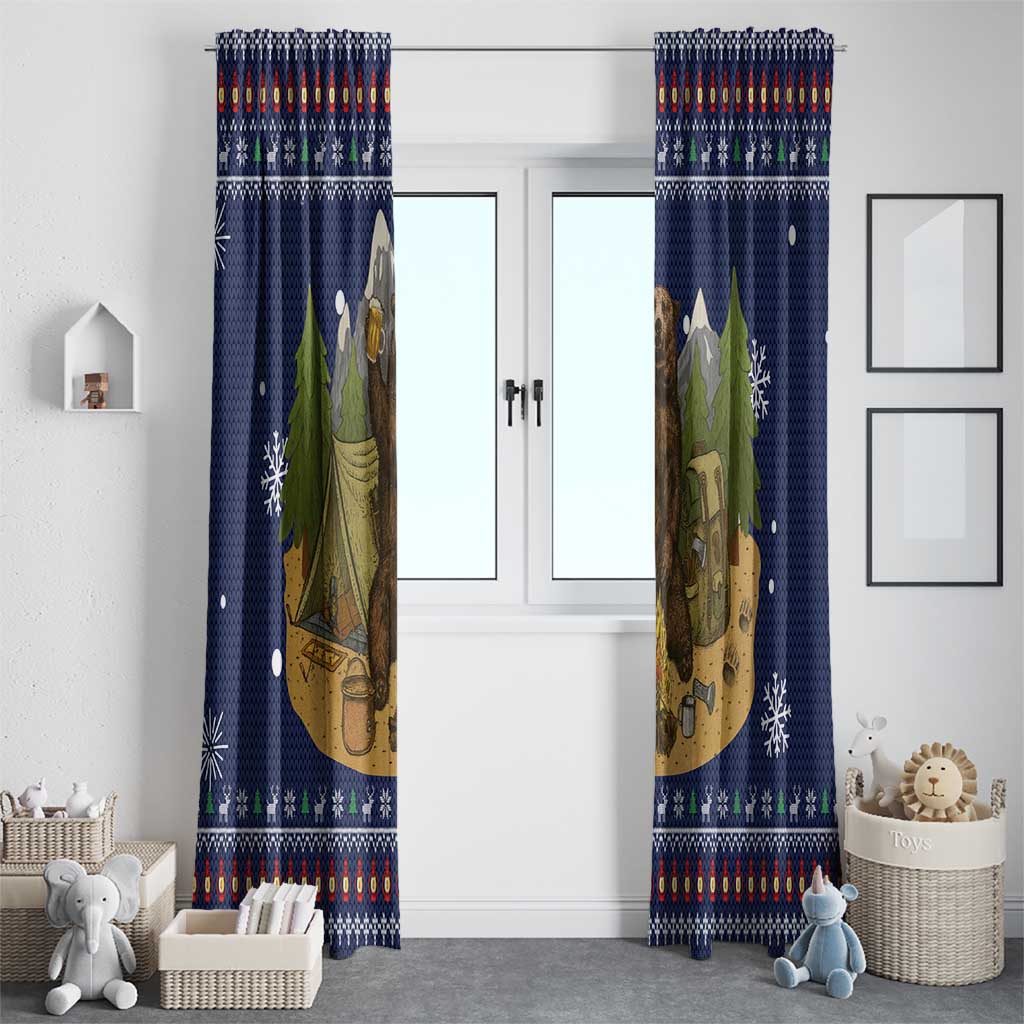 Camping I Hate People Christmas Window Curtain Xmas Holiday Patterns - Wonder Print Shop