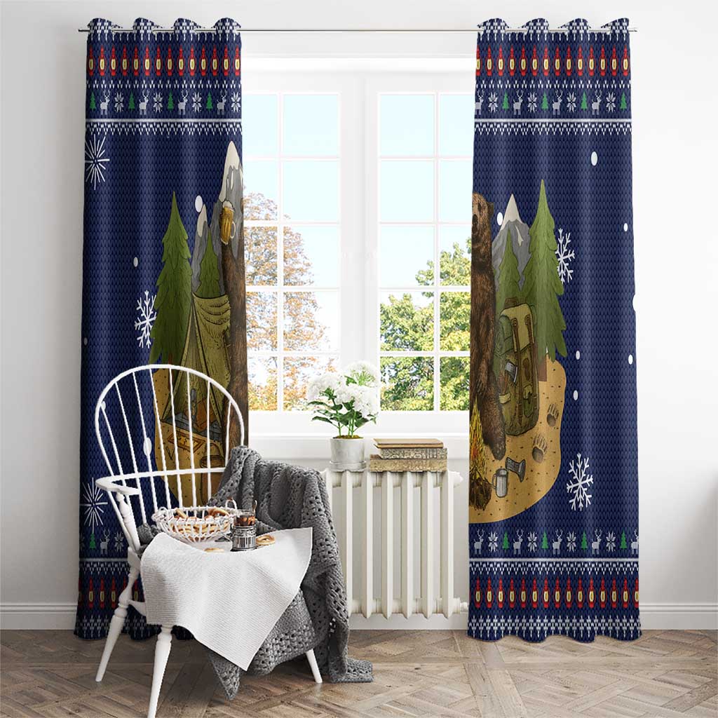 Camping I Hate People Christmas Window Curtain Xmas Holiday Patterns - Wonder Print Shop