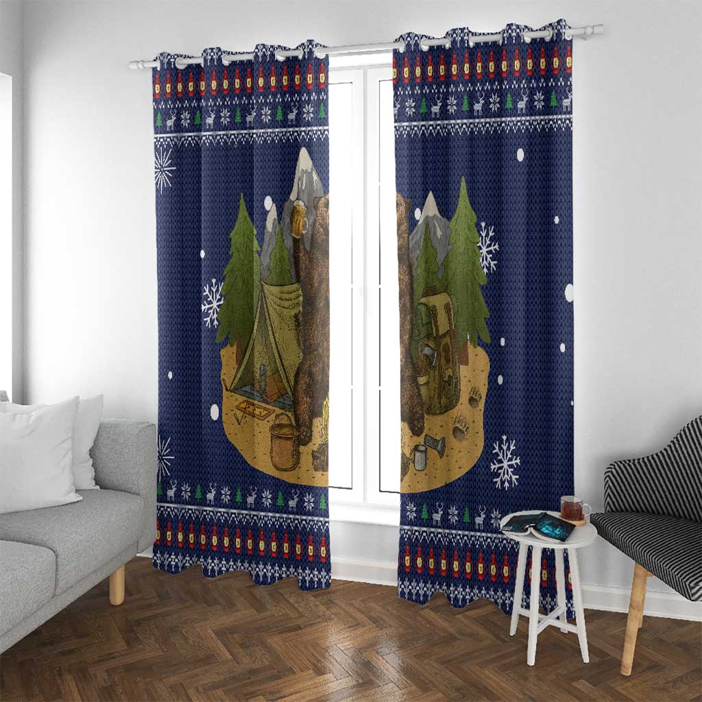Camping I Hate People Christmas Window Curtain Xmas Holiday Patterns - Wonder Print Shop