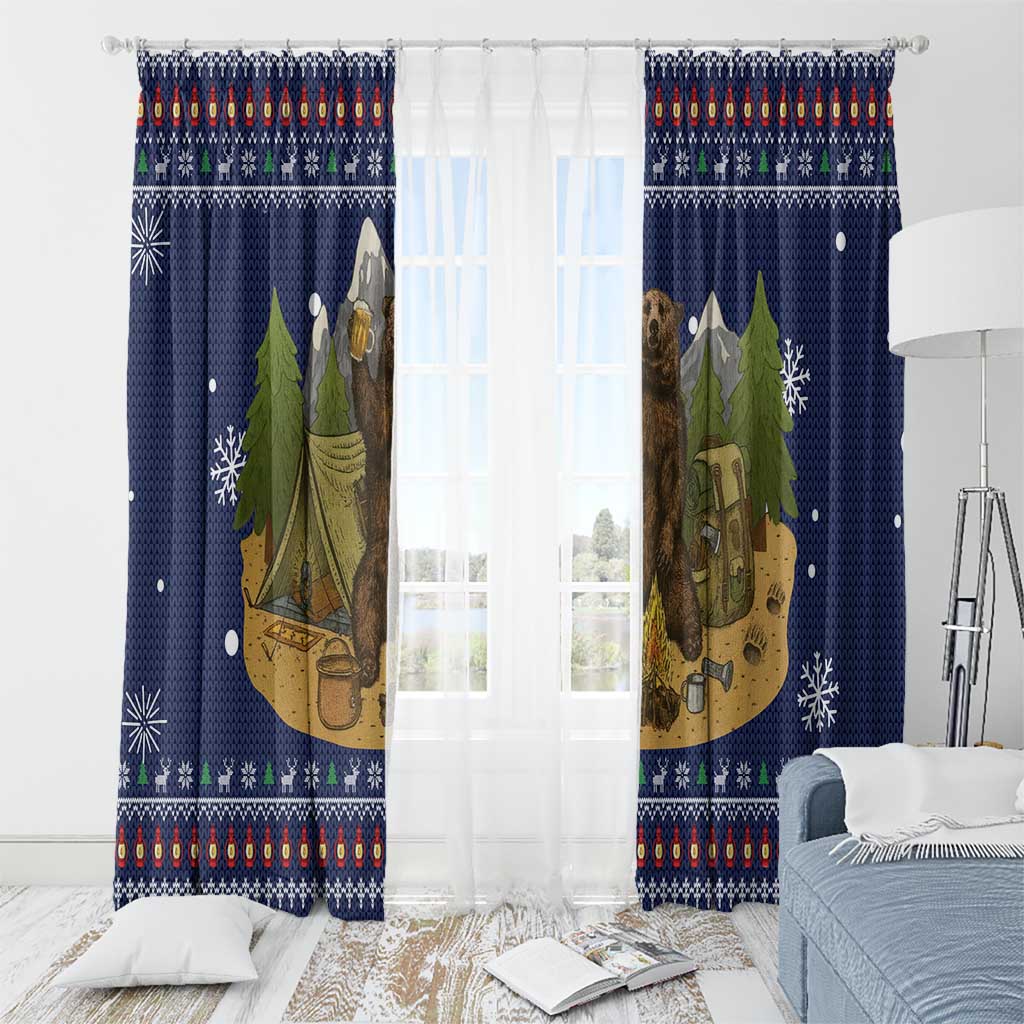 Camping I Hate People Christmas Window Curtain Xmas Holiday Patterns - Wonder Print Shop