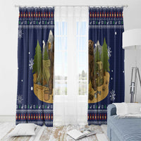 Camping I Hate People Christmas Window Curtain Xmas Holiday Patterns - Wonder Print Shop