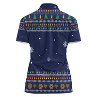 Camping I Hate People Christmas Women Polo Shirt Xmas Holiday Patterns - Wonder Print Shop
