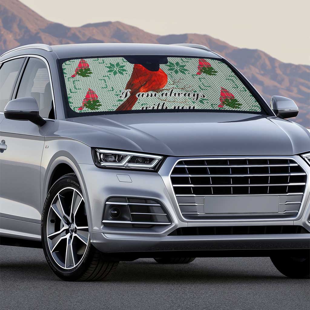 Cardinal I am Always With You Christmas Auto Sun Shade Xmas Holiday Patterns - Wonder Print Shop