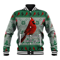 Cardinal I am Always With You Christmas Baseball Jacket Xmas Holiday Patterns - Wonder Print Shop