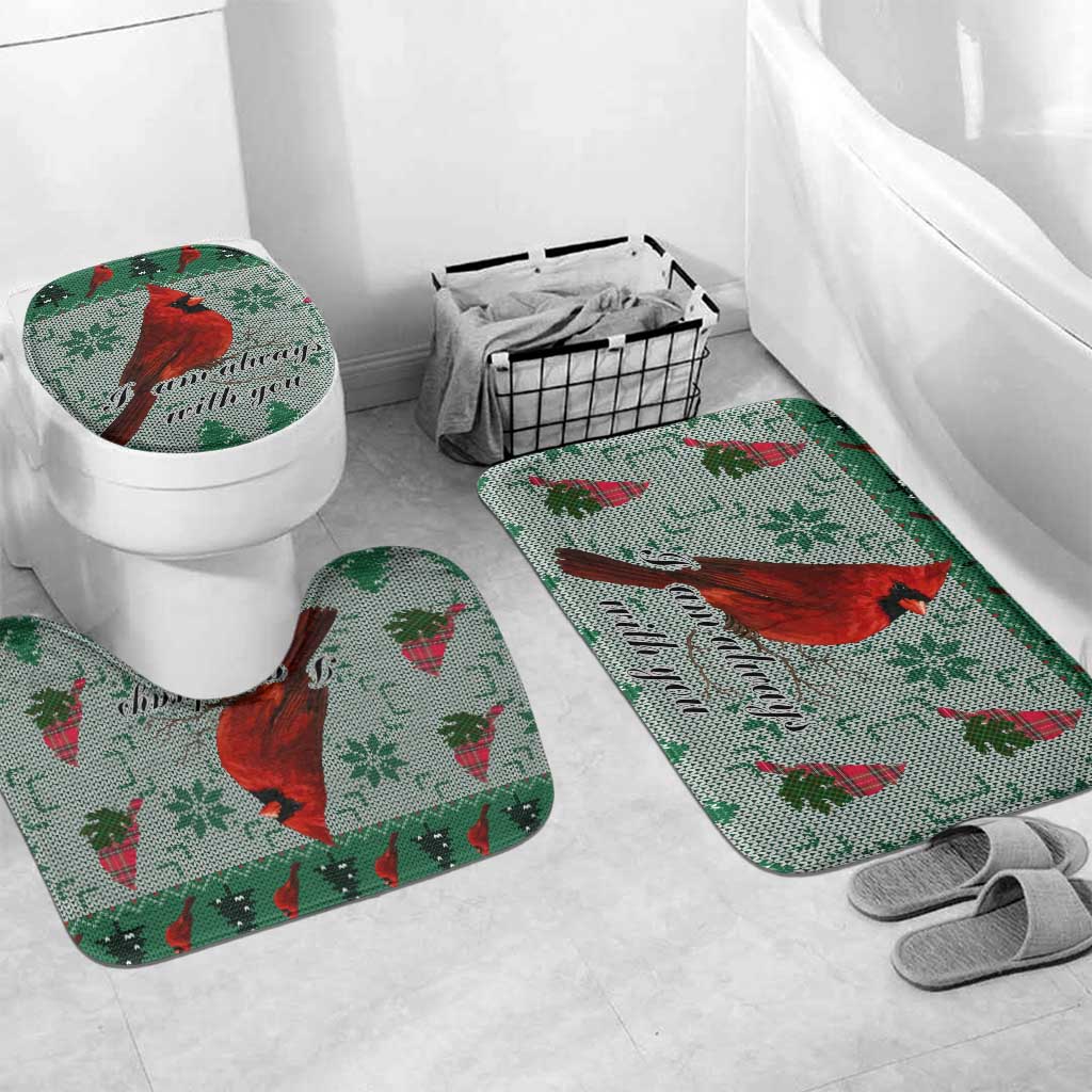 Cardinal I am Always With You Christmas Bathroom Set Xmas Holiday Patterns - Wonder Print Shop
