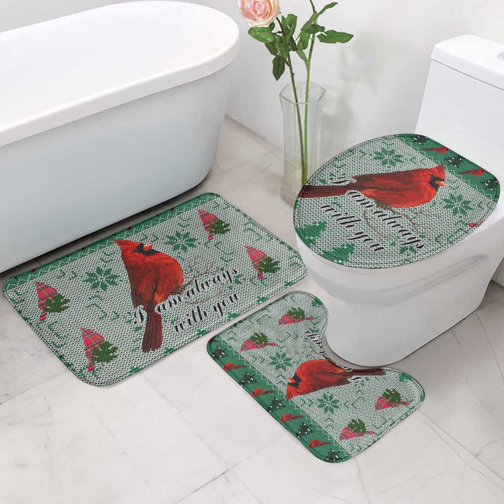 Cardinal I am Always With You Christmas Bathroom Set Xmas Holiday Patterns - Wonder Print Shop